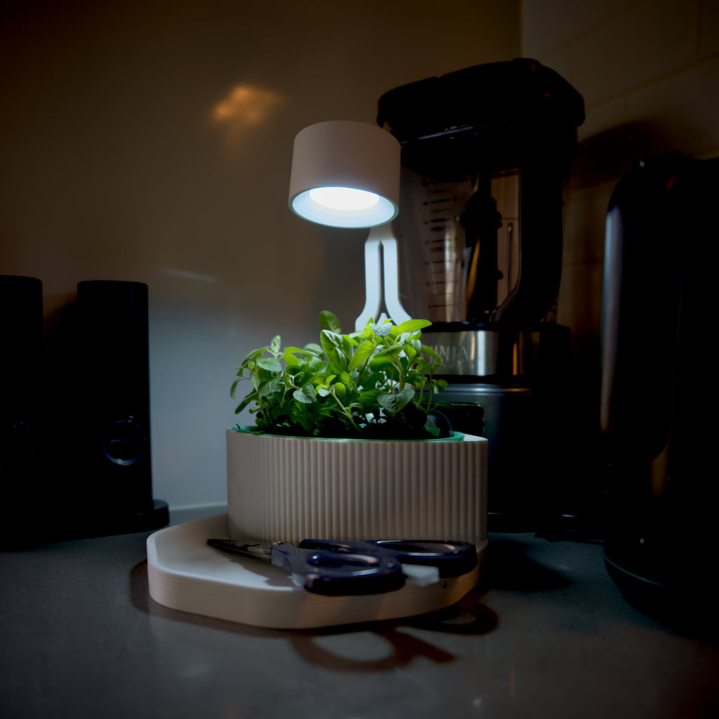 Modern Indoor Planter with LED Light.