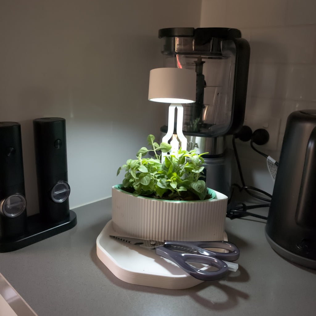 Modern Indoor Planter with LED Light.