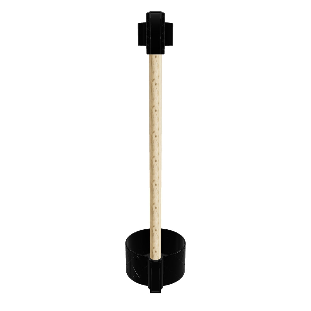 Wall Planter with LED Light | Modern Black Indoor Planter.